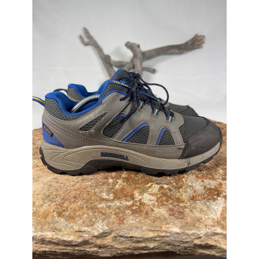Merrell Oak Creek Waterproof Hiking Shoes Grey Blue MK264770 Mens 6.5W Womens 8